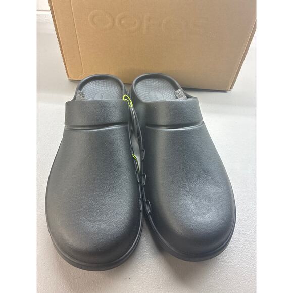 Oofos OOCLOOG men size 14 black slippers clogs new with box main image 5